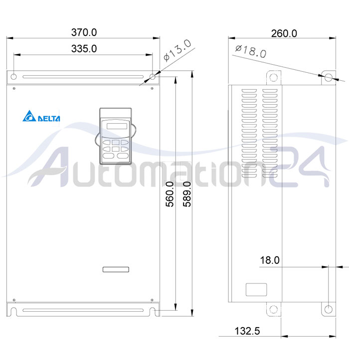 اینورتر دلتا VFD300B43 اینورتر دلتا VFD300B43 - فروشگاه اتوماسیون 24